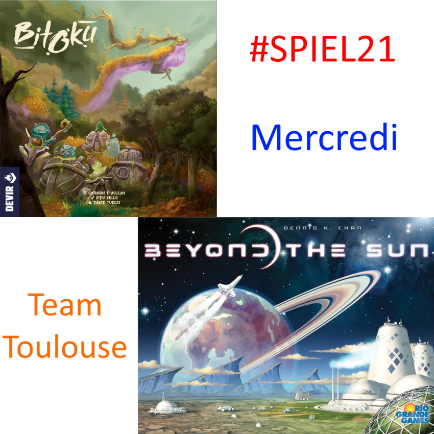 Essen Spiel21 à la maison (Team Toulouse) : Jour 1
